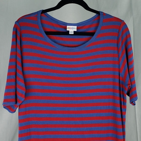 LULAROE STRIPED DRESS - Picture 2 of 5